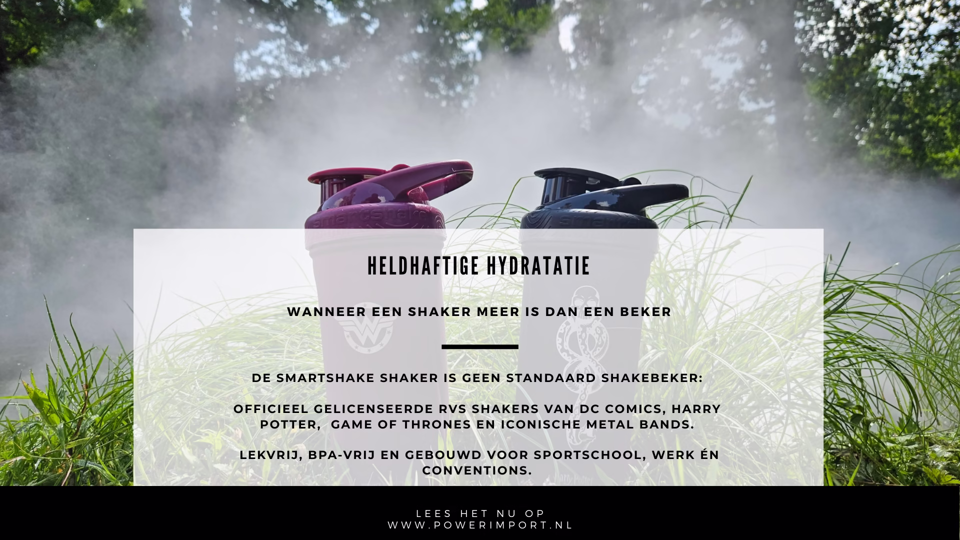 Smartshake shaker flessen met fandom designs voor fitness en hydratatie